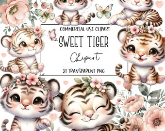 Tigre Dulce, Imágenes Prediseñadas De Tigre, Png De Tigre, Paquete De Imágenes Prediseñadas De Tigre, Paquete De Imágenes Prediseñadas, Archivo PNG, Fondo Transparente, Descarga Digital
