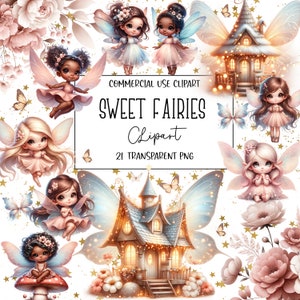 Sweet Fairies, Garden Fairies, Fairies Clipart, Fairy PNG, Fairy, PNG File, Transparent Background, Digital Download