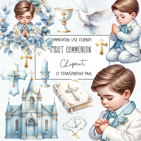 Première communion, chrétienne, clipart communion, fichier PNG, fond transparent, téléchargement numérique immédiat