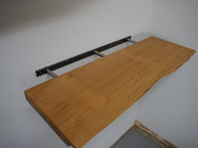 Live Edge Wood Shelf, Farmhouse Modern Etsy