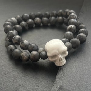 Bracelet with skull, biker bracelet, skull bracelet,  Rock bracelet, dead bracelet, skull gift