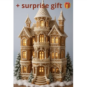 Christmas Grand Gingerbread Mansion – File STL