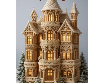 Christmas Grand Gingerbread Mansion – STL-bestand