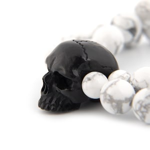 Bracelet with skull, biker bracelet, skull bracelet,  Rock bracelet, dead bracelet, skull gift