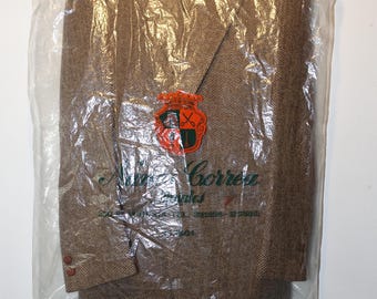 Unworn!, 1980 Nunes Correa, Harris tweed, Bespoke 2ps Suit, Handmade, Savile row