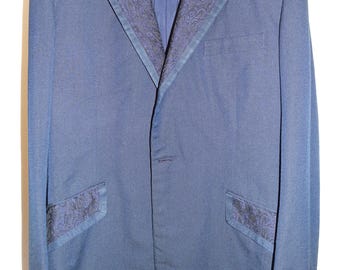 Blazer de fiesta Paisley de Savile Row hecho a medida, confeccionado a mano por Huntsman Anderson Gieves Dege.