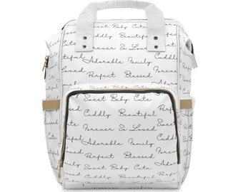 Unisex Nylon Diaper Bag Backpack, Baby Shower Gift