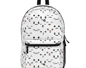 Kawaii Emoji Backpack: Anime School Supply