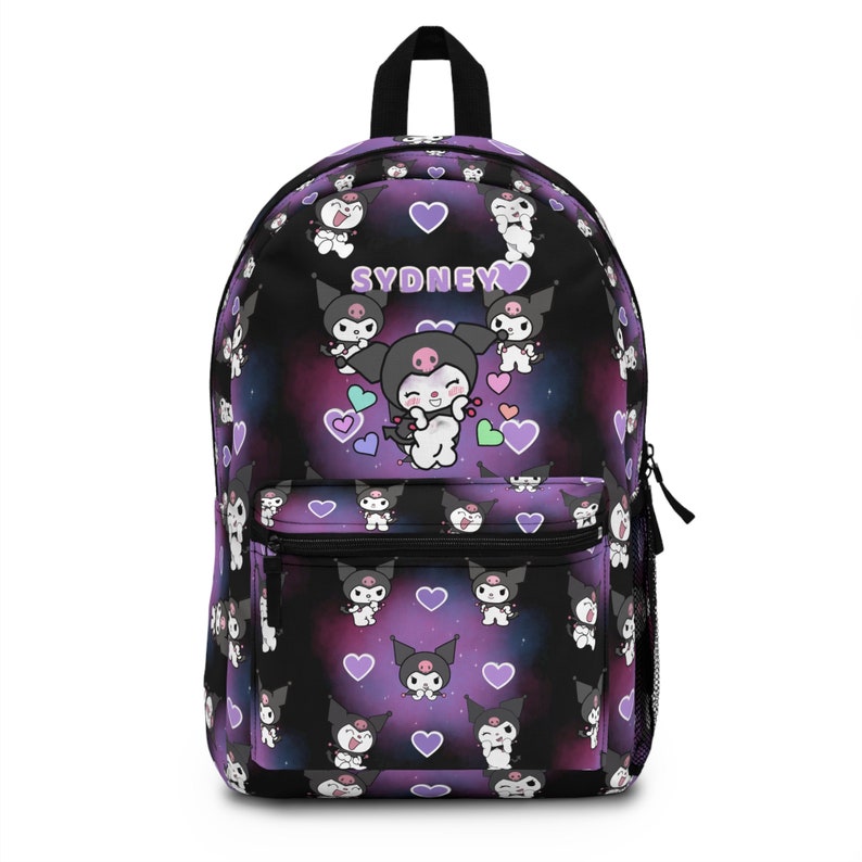 Kuromi Sanrio, Kuromi Personalized Backpack, Kuromi Bag, Kuromi School