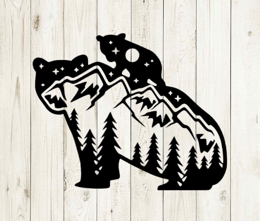 Mama Bear Svg, Mountains Png, Mountains Outline Svg, Mountain Ridge Png ...