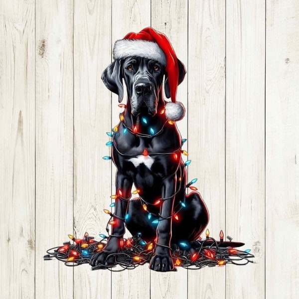 Christmas Puppy, Christmas Dog png, Christmas with Dogs png, Great Dane png, Christmas Great dane png, Sublimation, instant digital download