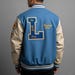 TB Wool Blend Quilted Varsity Jacket