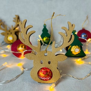 Guest gift Rocher/Lind elk, Christmas tree, ball