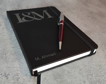 Notebook personalizes your text/name/logo