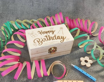 Geschenkbox Geburtstag Graviert Happy Birthday