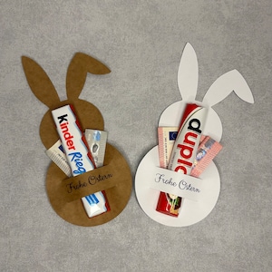 Gastgeschenk Osterhase Frohe Ostern für Schokolade oder Geld