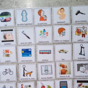 Communication pictograms for adolescents and adults with autism spectrum disorder (ASD) for PECS Makaton binder