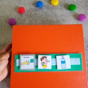 Communication binder type pecs makaton Montessori autistic non-verbal pictograms