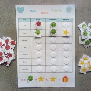 Cuadro de rutina de recompensa Montessori para niños con trastorno del espectro autista y TDAH.