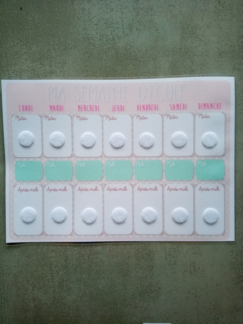 Weekly Planner, Visual Timetable, School Routine, Autistic Children ...