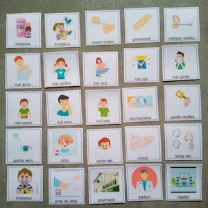 Montessori care and injury pictograms for autism spectrum disorder (ASD)