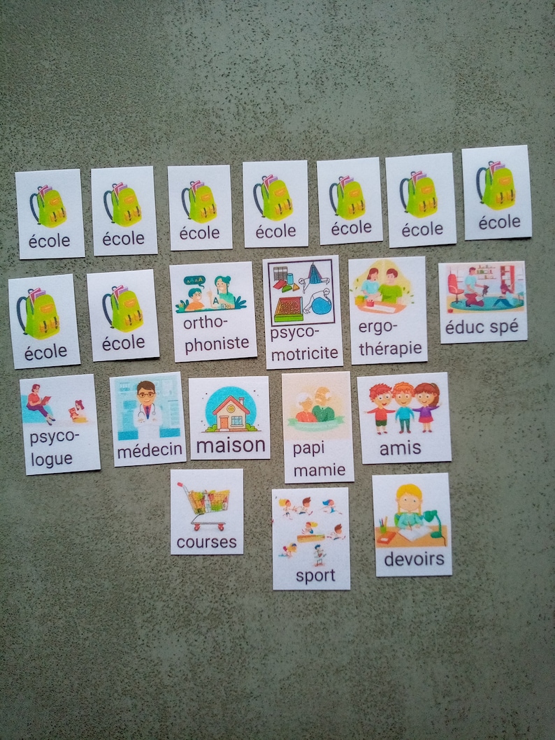 Weekly Planner, Visual Timetable, School Routine, Autistic Children ...