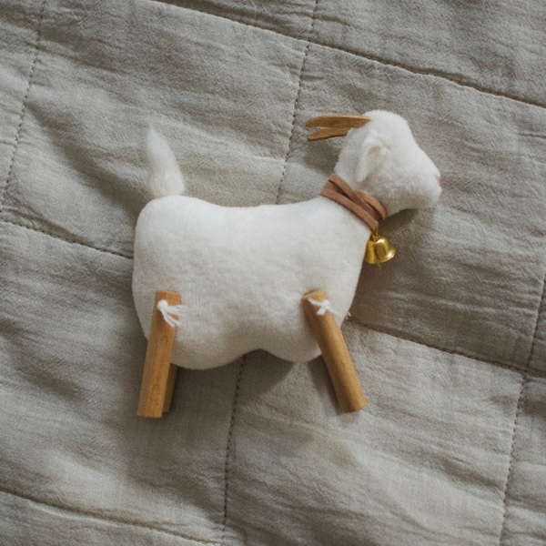 Goat toy, farm animal toy, goat figurine, goat baby toy, wooden farm animal, goat lover gift, farm nursery decor, baby gift, rustic decor