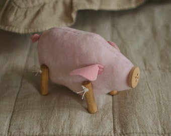 Juguete de cerdo, estatuilla de animales de granja de lechones, decoración de granja, regalo de amante de los cerdos, vivero temático de granja