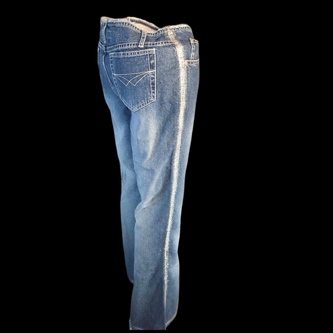 Y2k Glitter Jeans - Etsy