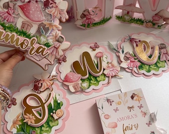 Fairy First Birthday | Enchanted 3D Letters | Table Decor | Whimsical Birthday Bundle | Fairy 1st Decor | Our Little Fairy | Party Favors