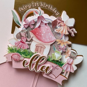Fairy Cake Topper, Fairy First Birthday, Fairies, Custom, Pixies, Fairy Garden Watercolor