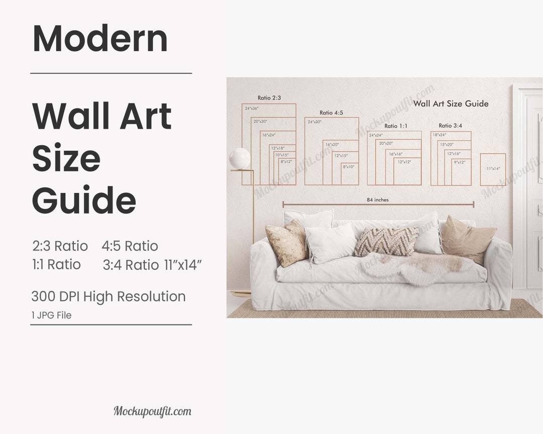 Wall Art Size Guide Ratios 34, 23, 45, 11 and 11x14, , Wall Art