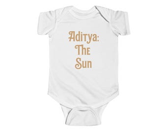 Body infantil con nombre indio Aditya The Sun