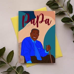 Biglietto d'auguri per la festa del papà "Radicato nella saggezza", per papà, ispiratore, divertente, spirituale, con opzioni di messaggio vuoto - Download stampabile digitale