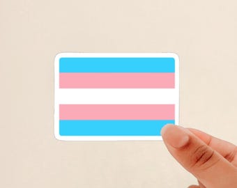 Trans Flag Sticker