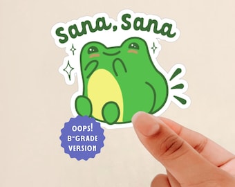 oops sticker, B-Grade Sticker, sana sana colita de rana sticker