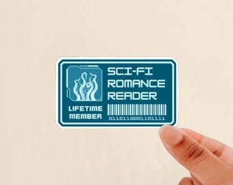 Sci Fi Romance Reader, ID Card Sticker