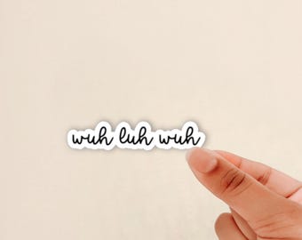 wuh luh wuh, wlw sticker, funny sapphic sticker