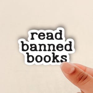 read banned books sticker