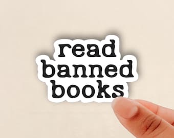 read banned books sticker
