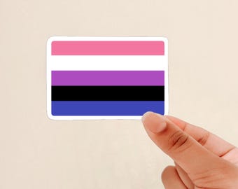 Agender Pride Flag Sticker