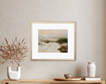 Contemporary landscape digital download print -a soft stillness - LS0202232- tonalist printable