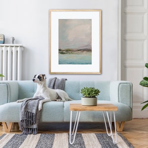Contemporary seascape digital download - I&#39;d rather be - art print