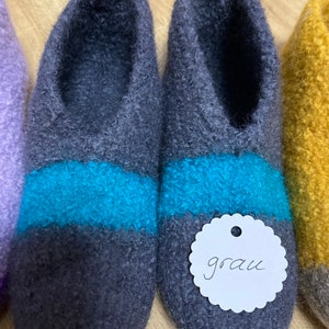 Felt slippers size. 39 Grey