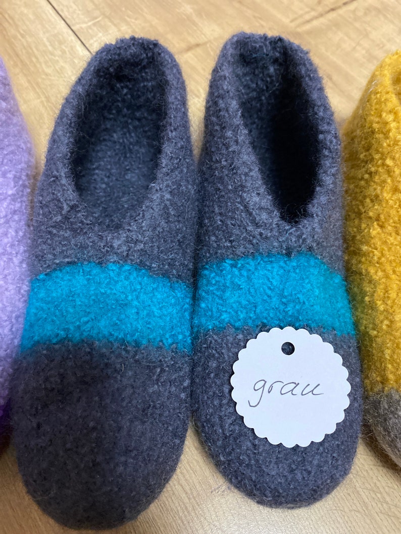 Felt slippers size. 39 Grey