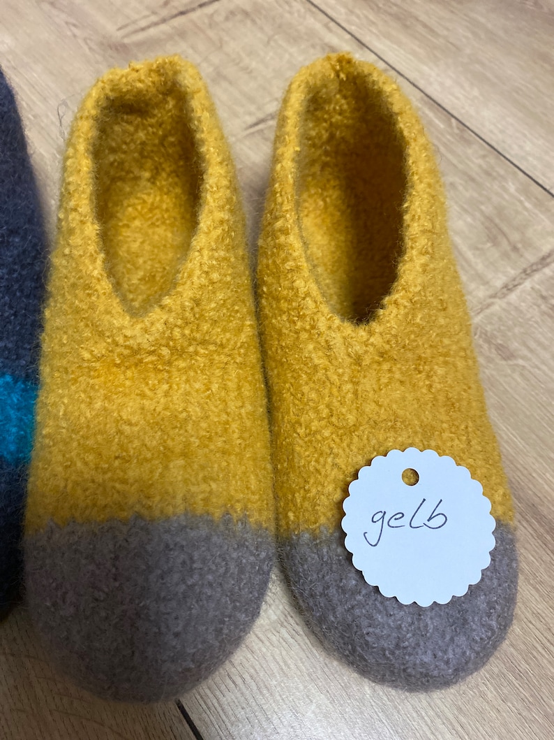 Felt slippers size. 39 Yellow