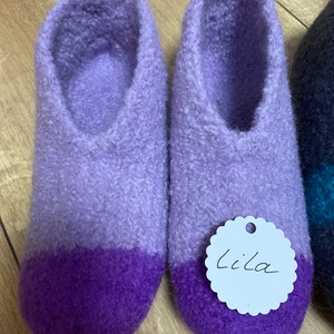 Felt slippers size. 39 Purple