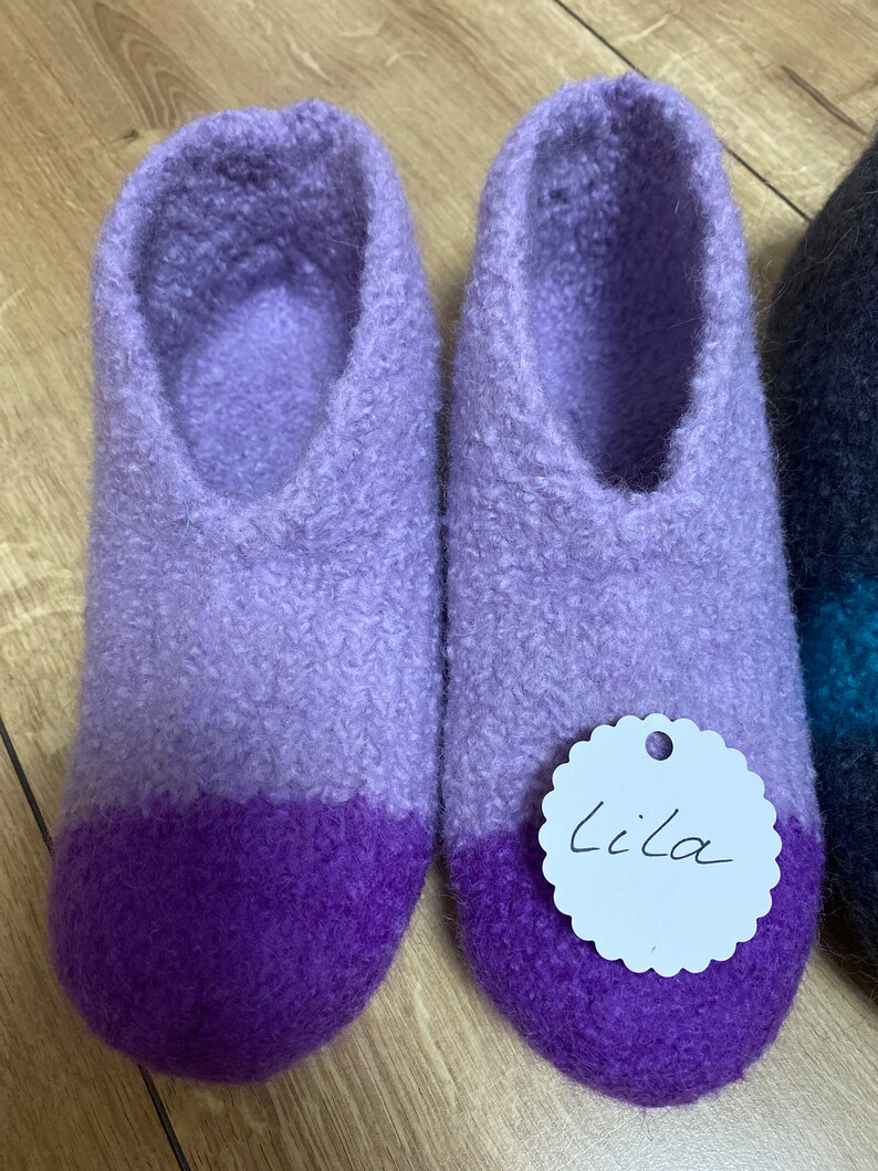 Felt slippers size. 39 Purple