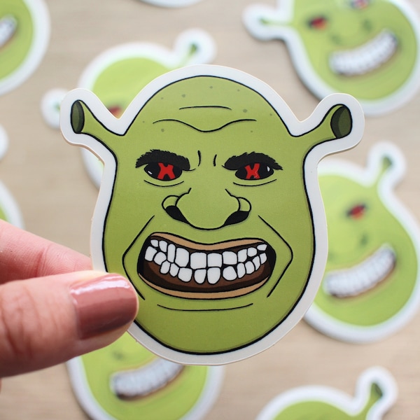 Shrekcision Rave EDM Vinyl Glossy Sticker