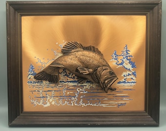 Copper Relief Art by John Louw Stagecoach Scene in Wood Frame - Etsy